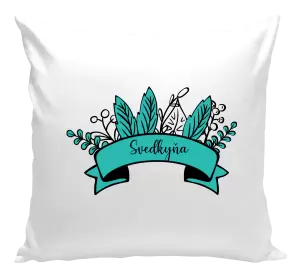 Vankúš Svedkyňa - zelené lupene