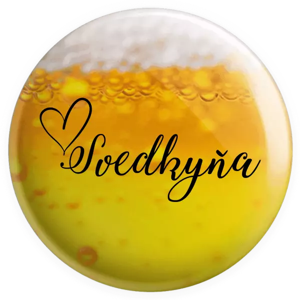 Placka Svedkyňa so srdiečkom