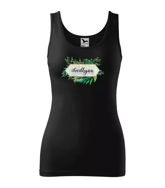 Dámske tielko Svedkyňa zelené listy