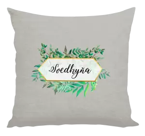 Vankúš Svedkyňa zelené listy