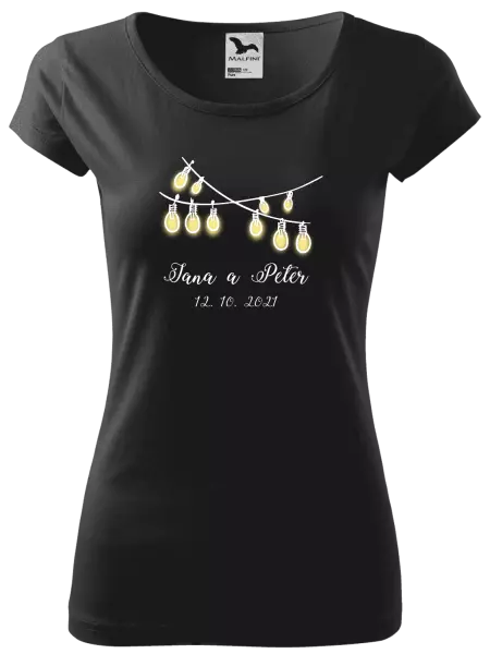 Dámske tričko Svetielka s menami