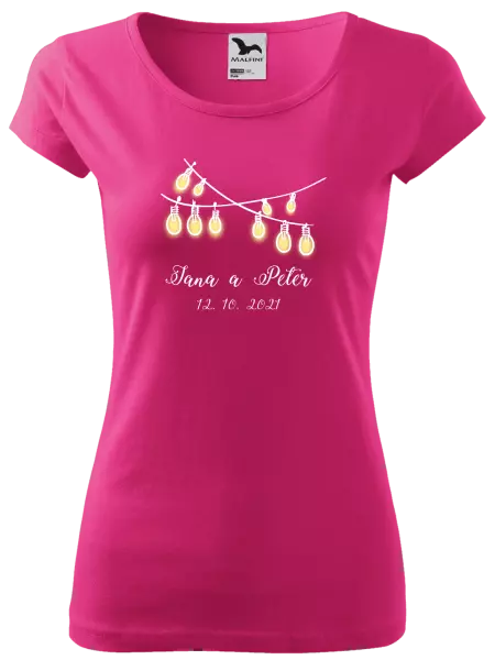 Dámske tričko Svetielka s menami