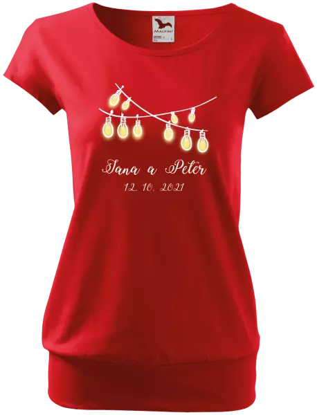 Dámske tričko Svetielka s menami