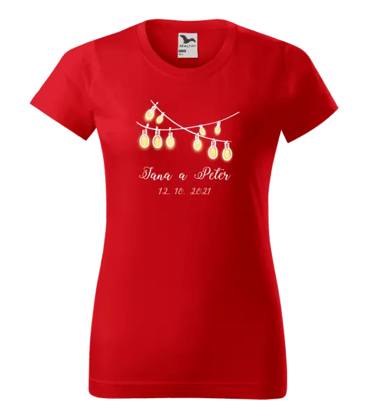 Dámske tričko Svetielka s menami