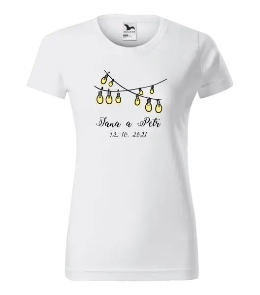 Dámske tričko Svetielka s menami
