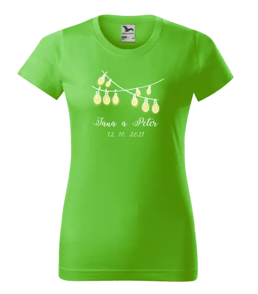Dámske tričko Svetielka s menami