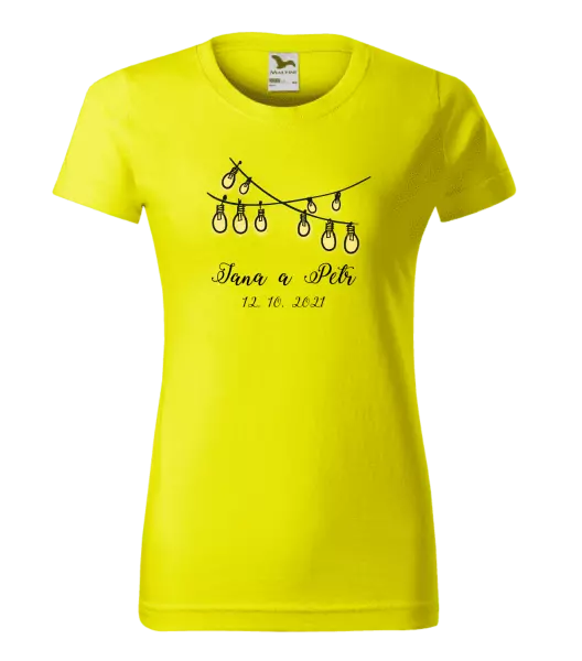 Dámske tričko Svetielka s menami