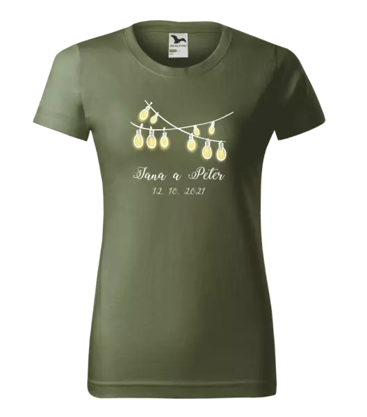 Dámske tričko Svetielka s menami