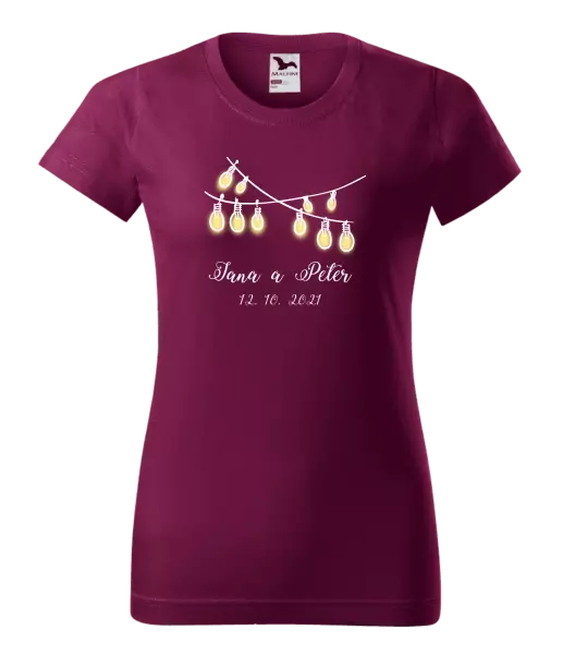 Dámske tričko Svetielka s menami