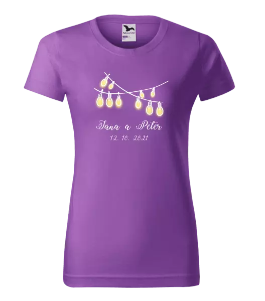 Dámske tričko Svetielka s menami