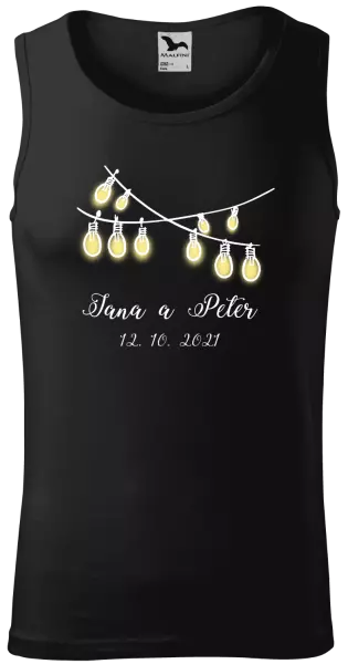 Pánske tielko Svetielka s menami