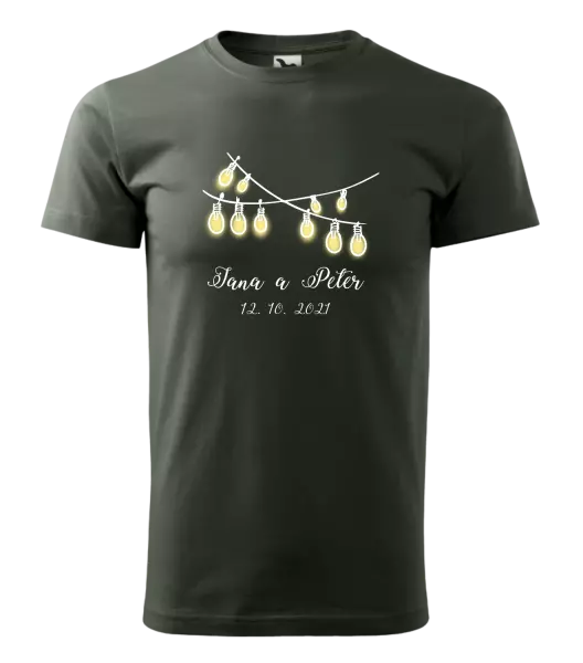 Pánske tričko Svetielka s menami