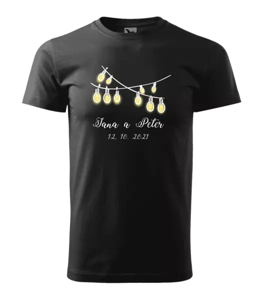 Pánske tričko Svetielka s menami
