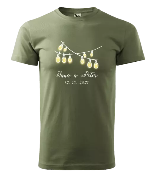 Pánske tričko Svetielka s menami