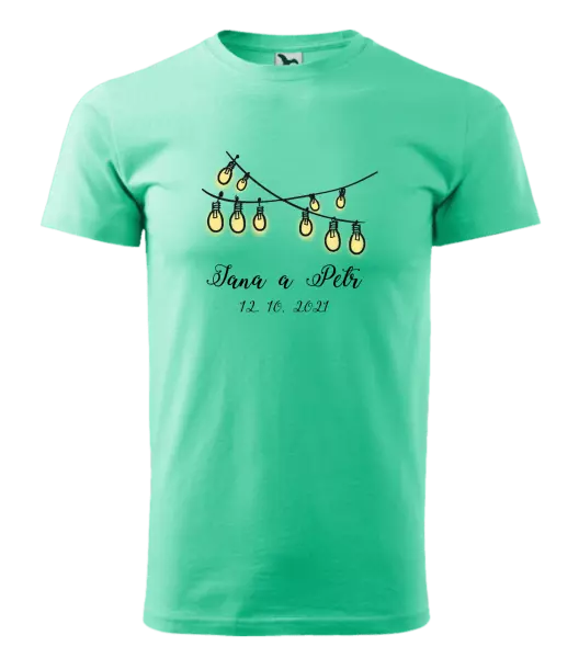 Pánske tričko Svetielka s menami