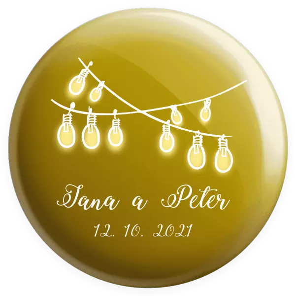 Placka Svetielka s menami