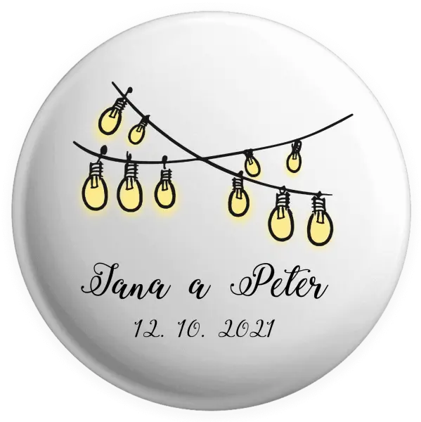 Placka Svetielka s menami