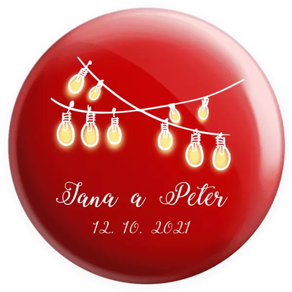 Placka Svetielka s menami