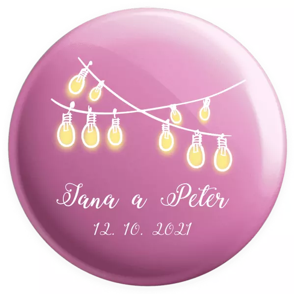 Placka Svetielka s menami