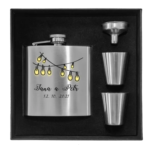 Ploskačka v krabičke Svetielka s menami