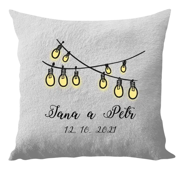 Vankúš Svetielka s menami