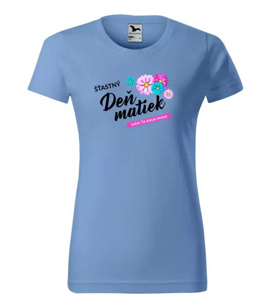 Dámske tričko Šťastný deň matiek - kvety