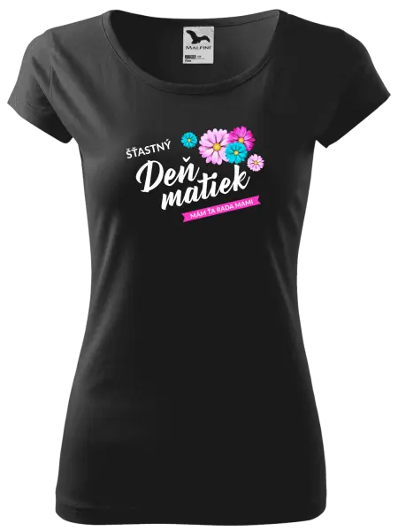 Dámske tričko Šťastný deň matiek - kvety