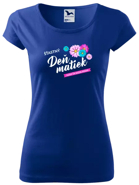 Dámske tričko Šťastný deň matiek - kvety