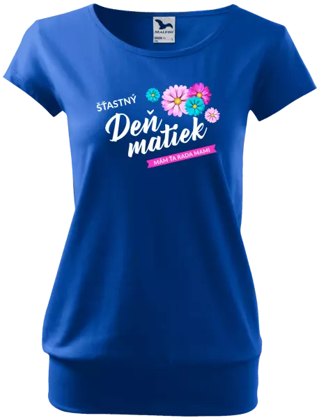 Dámske tričko Šťastný deň matiek - kvety