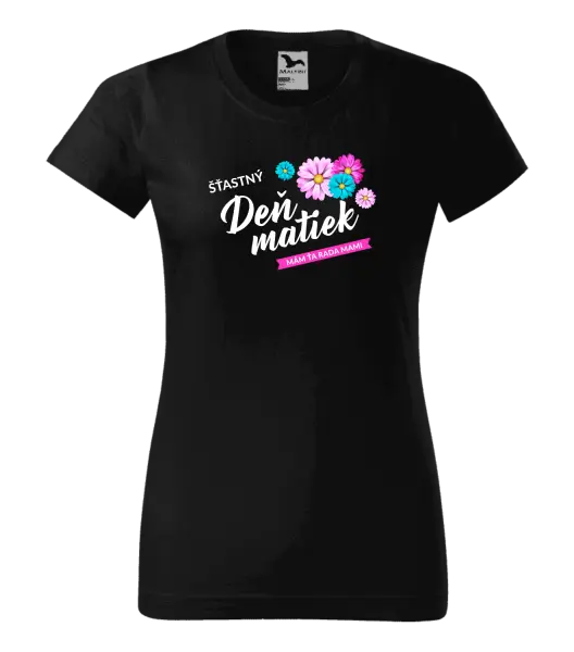 Dámske tričko Šťastný deň matiek - kvety