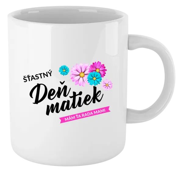 Hrnček Šťastný deň matiek - kvety