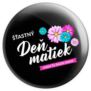 Placka Šťastný deň matiek - kvety