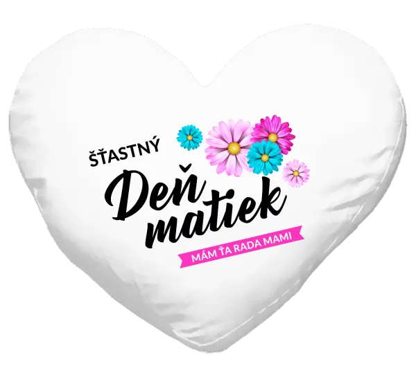 Vankúš Šťastný deň matiek - kvety