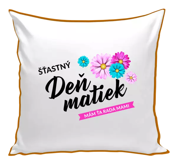 Vankúš Šťastný deň matiek - kvety