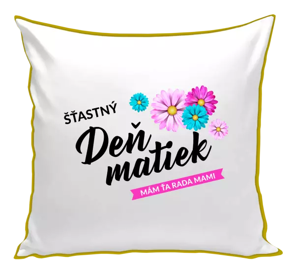 Vankúš Šťastný deň matiek - kvety
