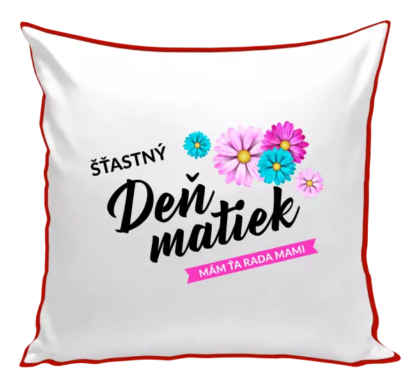 Vankúš Šťastný deň matiek - kvety