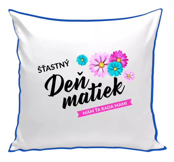 Vankúš Šťastný deň matiek - kvety