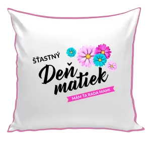 Vankúš Šťastný deň matiek - kvety