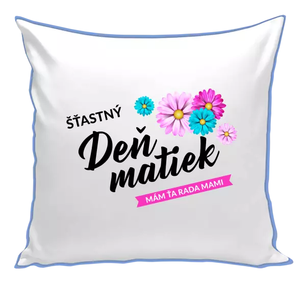 Vankúš Šťastný deň matiek - kvety