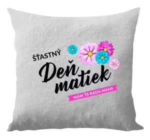 Vankúš Šťastný deň matiek - kvety