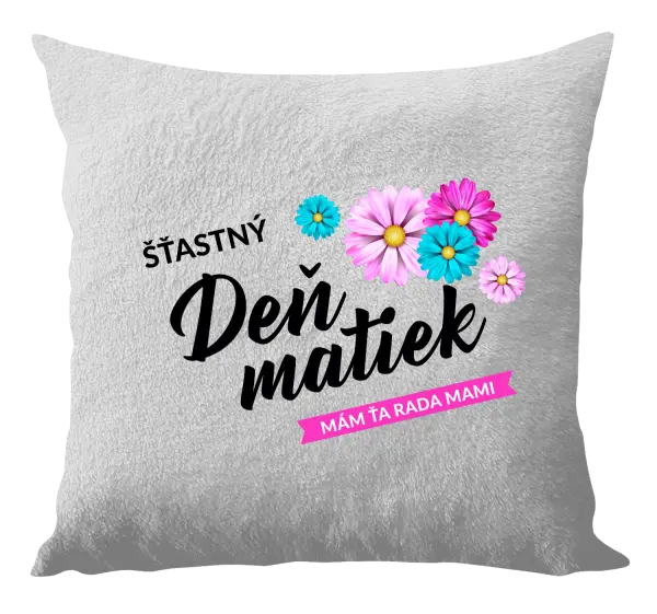 Vankúš Šťastný deň matiek - kvety