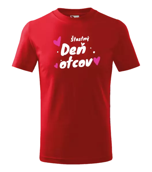 Detské tričko Šťastný deň otcov - srdce