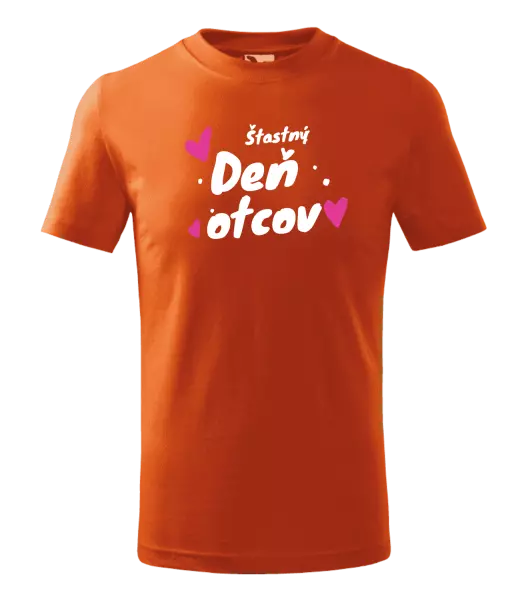 Detské tričko Šťastný deň otcov - srdce