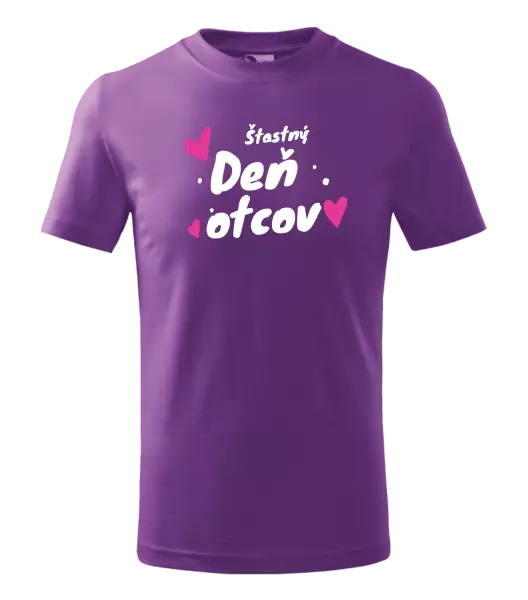 Detské tričko Šťastný deň otcov - srdce