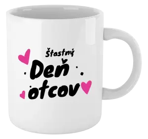Hrnček Šťastný deň otcov - srdce