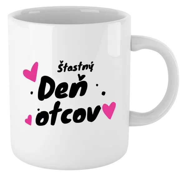 Hrnček Šťastný deň otcov - srdce