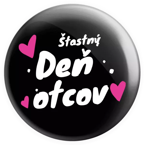 Placka Šťastný deň otcov - srdce
