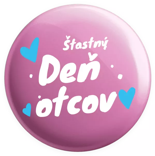 Placka Šťastný deň otcov - srdce