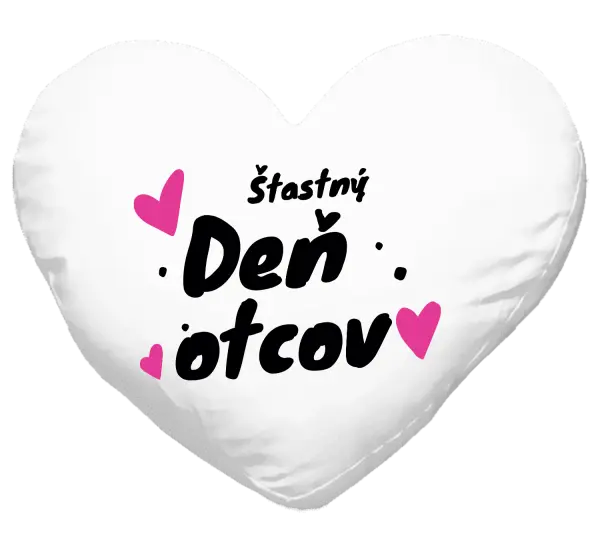 Vankúš Šťastný deň otcov - srdce