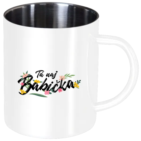 Nerezový hrnček Tá naj babička